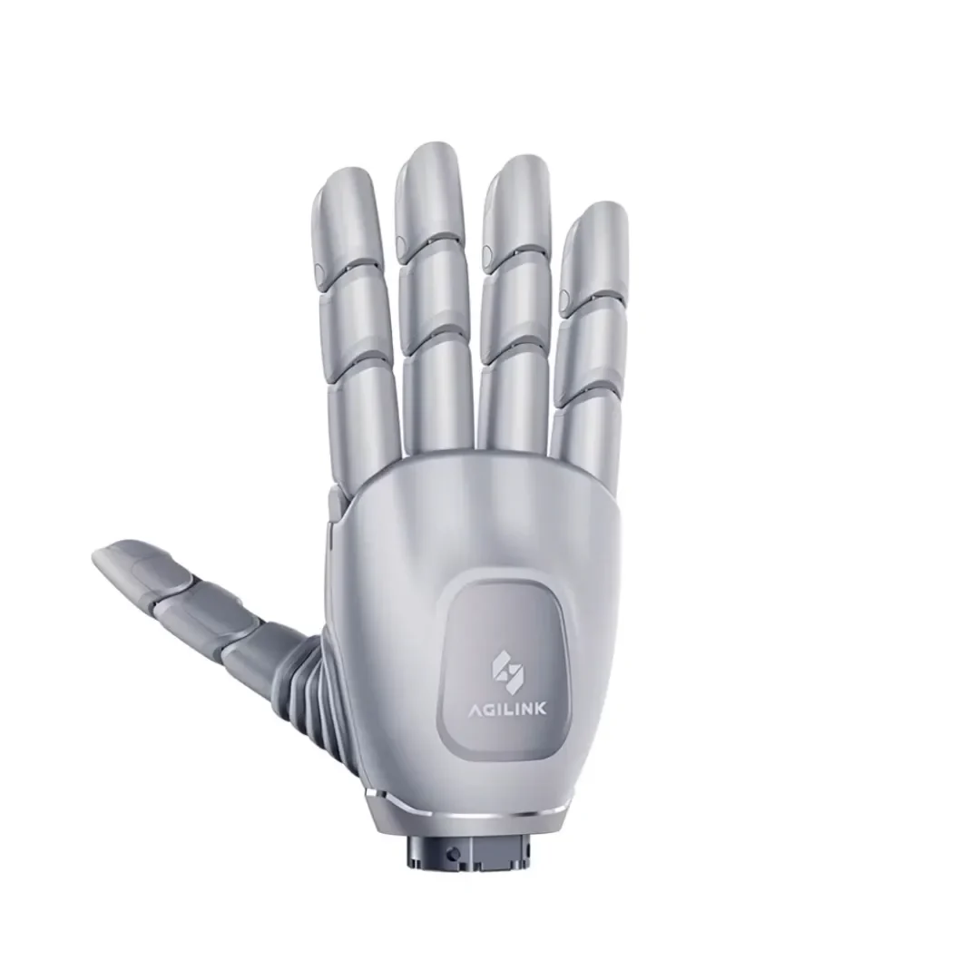 Silver back-of-hand view with AGILINK logo.